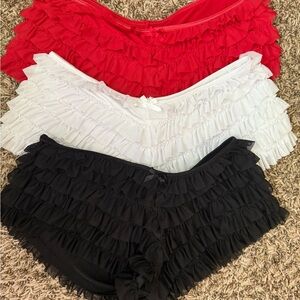 Ruffle Shorts Pack of 3 Size Small